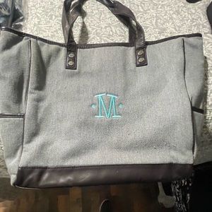 Thirty One’s Cindy Tote LETTER M embroidered